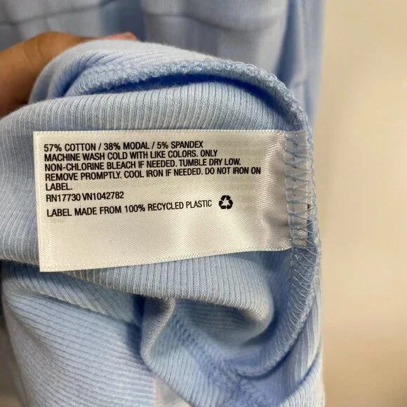 New Fit Flare Midi Dress XXL Blue Stretchy New V-Neck Minimalist Quiet Luxury - Picture 10 of 10